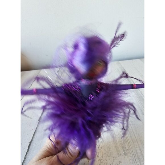 Katherine's collection purple feather ornament lady fabulous icicle Xmas tree - Picture 7 of 10